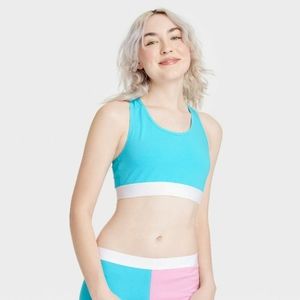 NWT TOMBOYX TURQUOISE RACERBACK BRALETTE SIZE MEDIUM